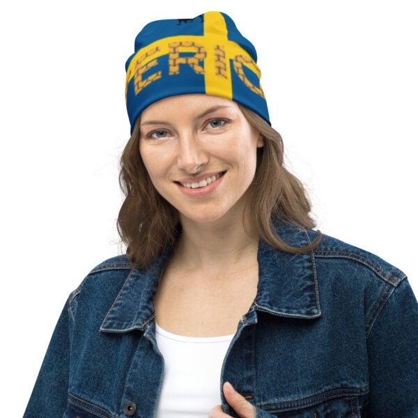Allover-Beanie "SVERIGE mit ELCH"
