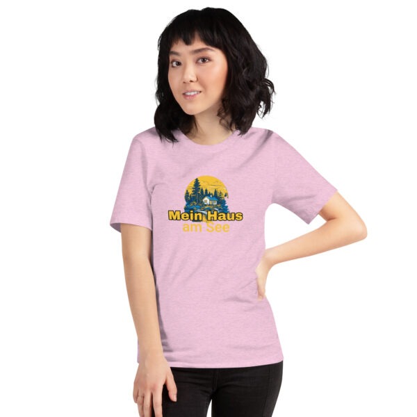 Unisex-T-Shirt mit "Haus am See" – Bild 3