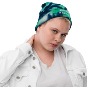 Camo-Beanie mit Batikmuster "Gemütlichkeit in jeder Masche"